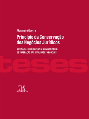 cover image of Princípio da Conservação dos Negócios Jurídicos